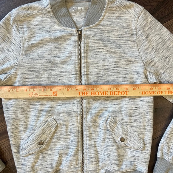 Duluth Trading Jacket Women's Size XS Grey Deux More Double-Knit Bomber - Picture 6 of 8